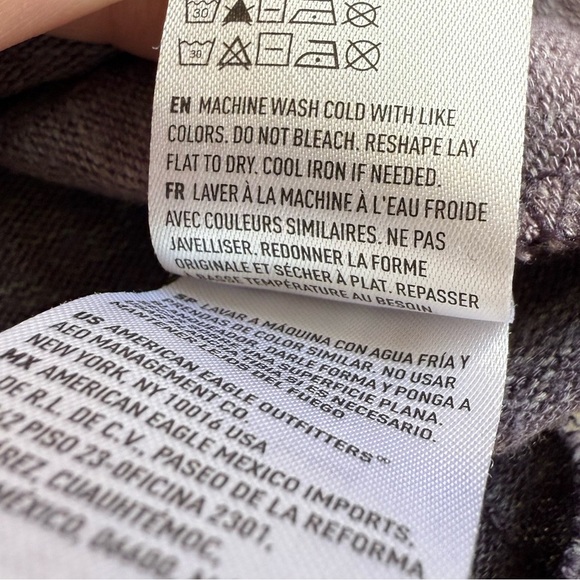 American Eagle Tie Dye Soft & Sexy Plush Grey Size XS Casual Comfy - Picture 7 of 10